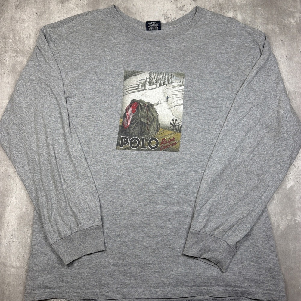 VTG Polo Ralph Lauren Shirt Sportsman Long Sleeve Ski Expedition Shirt USA XL